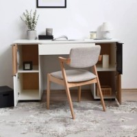 Masa de birou Fabrik Home Mateo Alb Frasin\Stejar Ewok imaginea #3 — magazin online Desire.md