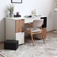 Masa de birou Fabrik Home Mateo Alb Frasin\Stejar Ewok imaginea #4 — magazin online Desire.md