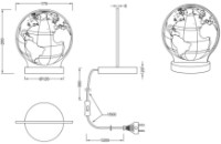 Lampă de veghe Trio Globe (R52481106) imaginea #3 — magazin online Desire.md