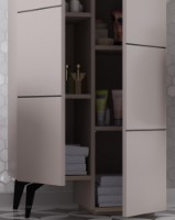 Dulap Showdeko Stair Multipurpose Cabinet Light Mocha imaginea #2 — magazin online Desire.md