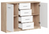 Комод Gerbor Nepo KOM2D4S Дуб Сонома/Нимфея Альба фото №3 — интернет-магазин Desire.md