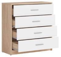 Комод Gerbor Nepo KOM4S Дуб Сонома/Нимфея Альба фото №3 — интернет-магазин Desire.md