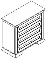 Комод Gerbor Марсель KOM4S Снежный Ясень/Дуб Сонома Трюфель фото №2 — интернет-магазин Desire.md