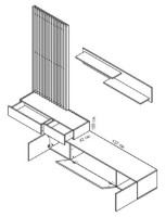 Гостиная Gerbor Ребека плюс Дуб Артизан/Нимфея Aльба фото №3 — интернет-магазин Desire.md