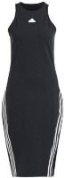 Rochie dame Adidas W Fi 3S Dress Black/White, s.M