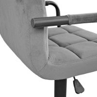 Scaun de bar Deco SB-042 Catifea Grey imaginea #2 — magazin online Desire.md