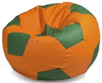 Кресло-мешок BeanBag Ares XL Оранжевый/Темно-зеленый фото №1 — интернет-магазин Desire.md
