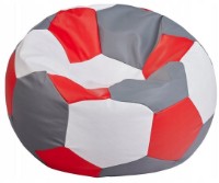Кресло-мешок BeanBag Ares XL Серый/Красный/Белый фото №1 — интернет-магазин Desire.md