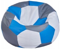Кресло-мешок BeanBag Ares XL Серый/Синий/Белый фото №1 — интернет-магазин Desire.md