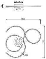 Люстра Trio 623419207 фото №2 — интернет-магазин Desire.md