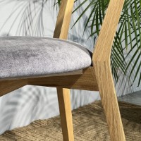 Scaun MobiCasa ISKU Natural Wax/Alb Vogue 14 imaginea #3 — magazin online Desire.md