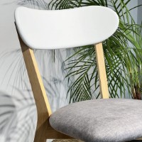 Scaun MobiCasa ISKU Natural Wax/Alb Vogue 14 imaginea #4 — magazin online Desire.md