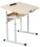 Школьная парта Tisam (90187) Серый/Дуб молочный