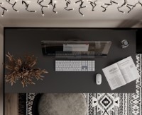 Masa de birou MobiCasa Brevity Loft 67x90 Graphite/Black imaginea #2 — magazin online Desire.md