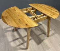 Masă pentru bucătărie MobiCasa Geneva Natur Wax 110/160x110 imaginea #5 — magazin online Desire.md