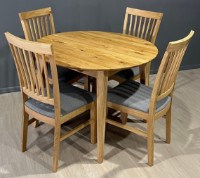 Masă pentru bucătărie MobiCasa Geneva Natur Wax 110/160x110 imaginea #2 — magazin online Desire.md