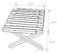 Садовый стол MobiCasa Jantucky Stejar фото №5 — интернет-магазин Desire.md