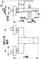 Baterie pentru cadă Armatura Logon (107947) imaginea #2 — magazin online Desire.md