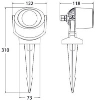 Lampa de gradină Fumagalli Minitommy EL Spike (1M2001000ANU1K) imaginea #3 — magazin online Desire.md