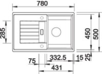 Кухонная мойка Blanco Zia 45 (527383) фото №2 — интернет-магазин Desire.md