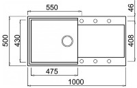 Кухонная мойка Elleci Easy 290 48 Full Cemento (LGY29048) фото №2 — интернет-магазин Desire.md
