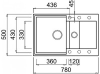 Кухонная мойка Elleci Easy 325 48 Cemento (LGY32548) фото №2 — интернет-магазин Desire.md
