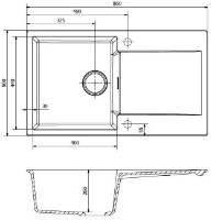 Chiuvetă de bucătărie Reginox Amsterdam 10 Pure White imaginea #2 — magazin online Desire.md