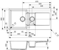 Chiuvetă de bucătărie Reginox Amsterdam 15 Black Silvery imaginea #2 — magazin online Desire.md