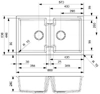 Chiuvetă de bucătărie Reginox Amsterdam 20 Caffe Silvery imaginea #2 — magazin online Desire.md