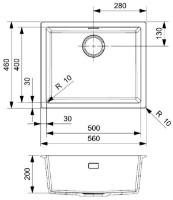 Chiuvetă de bucătărie Reginox Amsterdam 50 Pure White imaginea #2 — magazin online Desire.md