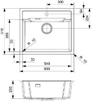 Chiuvetă de bucătărie Reginox Amsterdam 54 Tapwing Caffe Silvery imaginea #2 — magazin online Desire.md