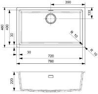 Chiuvetă de bucătărie Reginox Amsterdam 72 Pure White imaginea #2 — magazin online Desire.md