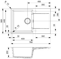 Кухонная мойка Reginox Amsterdam 78 Pure White фото №2 — интернет-магазин Desire.md