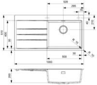 Chiuvetă de bucătărie Reginox Breda 10 Right Grey Silvery imaginea #2 — magazin online Desire.md