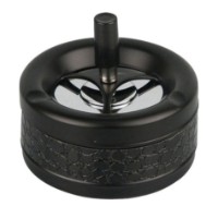 Пепельница Hermann Hauser Spinning Ashtray Black 502043 11cm