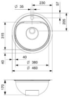 Chiuvetă de bucătărie Reginox Atlantis (L) SP-CC imaginea #2 — magazin online Desire.md