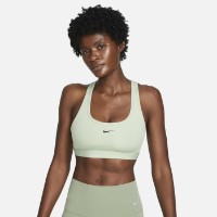 Топ Nike W Nk Swsh Lgt Spt Bra Honeydew/Black, s.XS