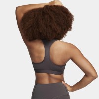 Bustieră Nike W Nk Swsh Med Spt Bra Medium Ash/White, s.M imaginea #2 — magazin online Desire.md