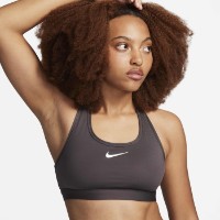 Bustieră Nike W Nk Swsh Med Spt Bra Medium Ash/White, s.M imaginea #3 — magazin online Desire.md