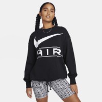 Женская толстовка Nike W Nsw Air Oos Flc Crew Black/White, s.XS фото №3 — интернет-магазин Desire.md