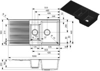 Chiuvetă de bucătărie Reginox Paris 15 Pure Black imaginea #2 — magazin online Desire.md