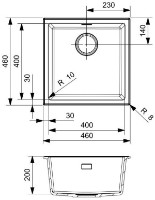 Chiuvetă de bucătărie Reginox Paris 40 Caffe Silvery imaginea #2 — magazin online Desire.md
