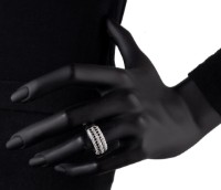 Кольцо Artlinea из серебра с цирконами 17 (ZAN542NE) фото №2 — интернет-магазин Desire.md