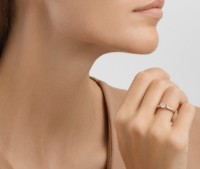 Кольцо Sokolov из золота с фианитом 16 (18555) фото №2 — интернет-магазин Desire.md