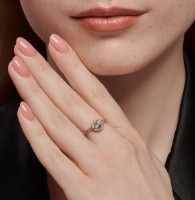 Кольцо Sokolov из красного золота с аметистом и фианитами 17 (716349) фото №2 — интернет-магазин Desire.md