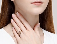 Кольцо Sokolov из красного золота с топазом и аметиста 17 (716127) фото №2 — интернет-магазин Desire.md