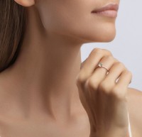 Кольцо Sokolov из красного золота с топазом и фианитами 17.5 (716756) фото №2 — интернет-магазин Desire.md