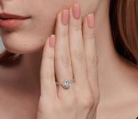 Inel Sokolov din aur roșu cu zirconiu cubic 16.5 (19379) imaginea #2 — magazin online Desire.md