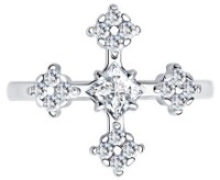 Кольцо Sokolov из серебра с цирконием 16.5 (94013048) фото №4 — интернет-магазин Desire.md