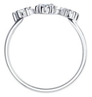 Кольцо Sokolov из серебра с цирконием 16.5 (94013048) фото №3 — интернет-магазин Desire.md